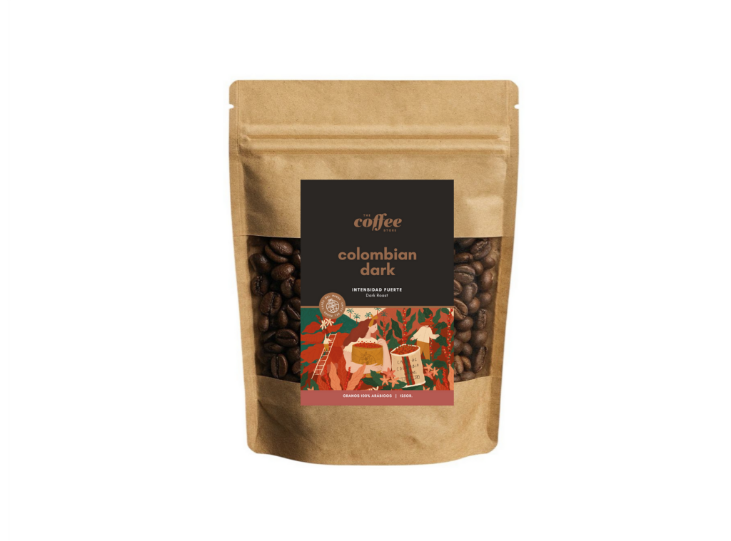 Café Colombian Dark Roast | 125gr Intensidad fuerte